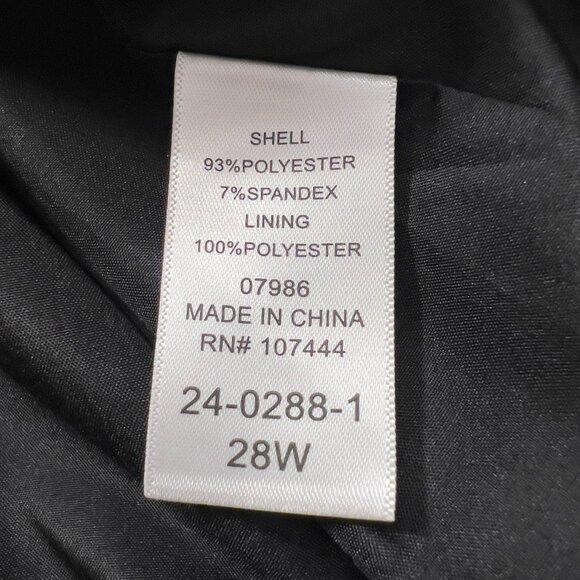 Jessica London Plus Women’s Black/Red Floral Open Front Longline Jacket  28W - Picture 10 of 12